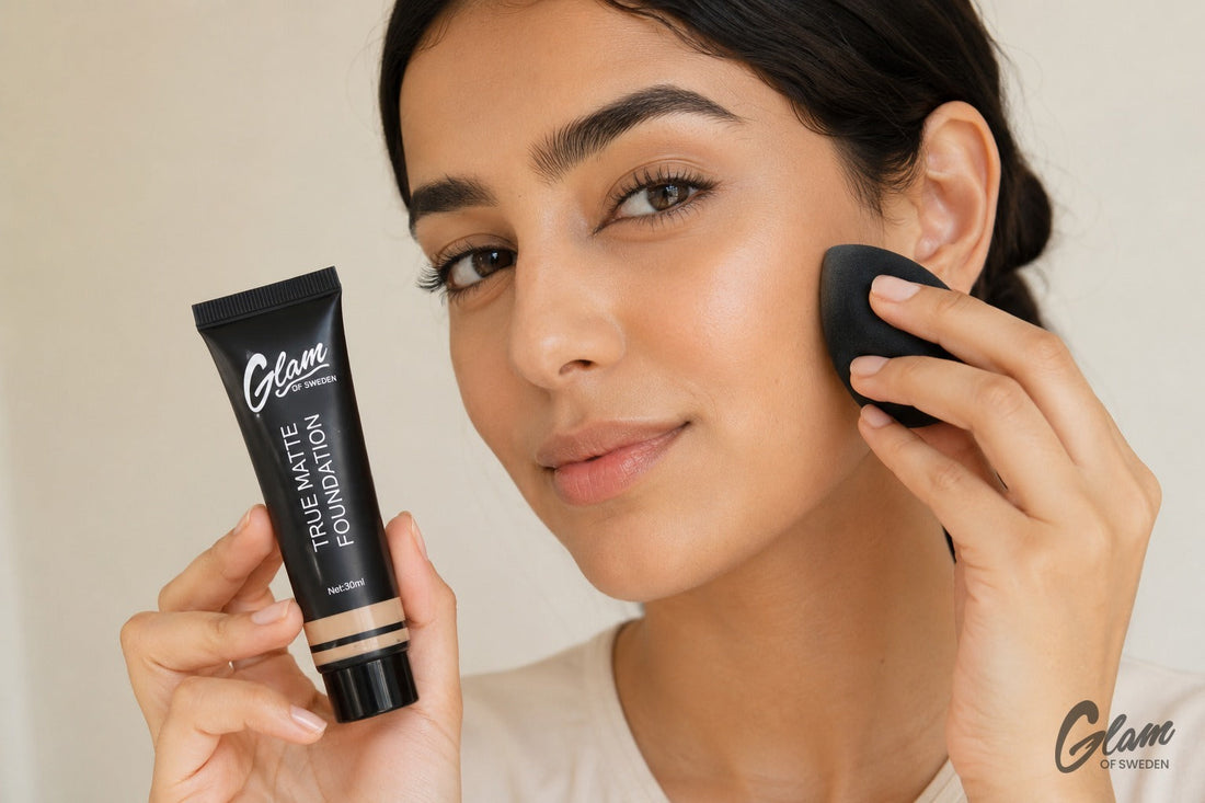Femme marocaine à peau mate au teint unifié et lumineux — Glam of Sweden Maroc