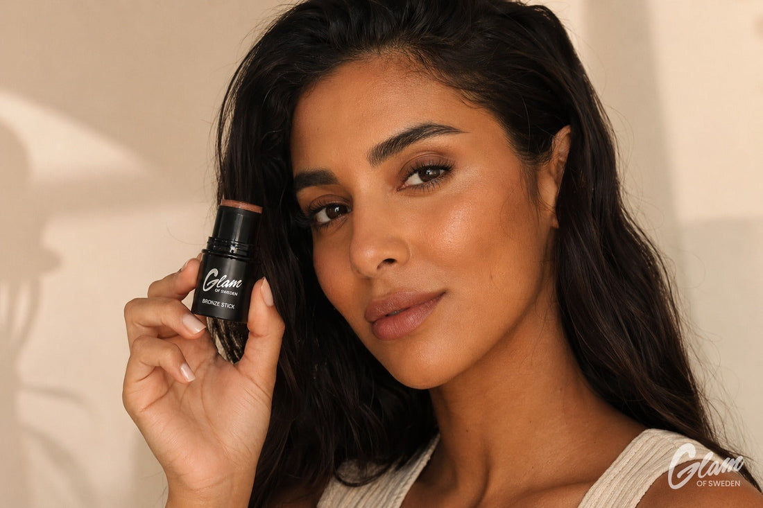 Femme marocaine à peau mate au teint doré et hâlé d'été — Glam of Sweden Maroc