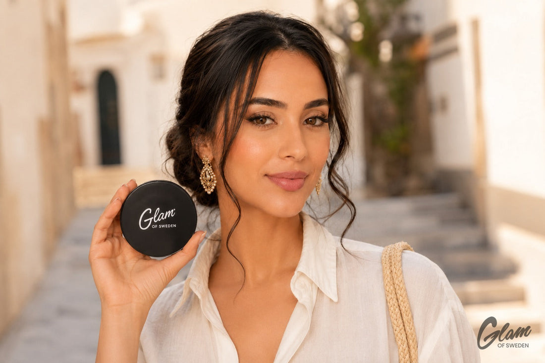Femme marocaine au teint frais et mat qui tient par temps chaud — Glam of Sweden Maroc