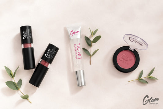 Composition de maquillage vegan et cruelty-free avec touche végétale — Glam of Sweden Maroc