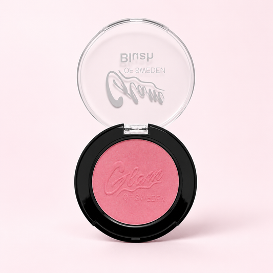 Blush Poudre — Raspberry sur fond rose clair