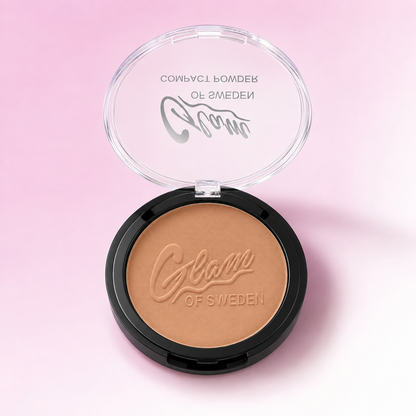 Poudre Compacte Glam of Sweden — teinte 01, boîtier ouvert