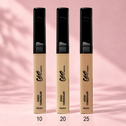 Concealer Glam of Sweden — teintes 10, 20 et 25 — packshot