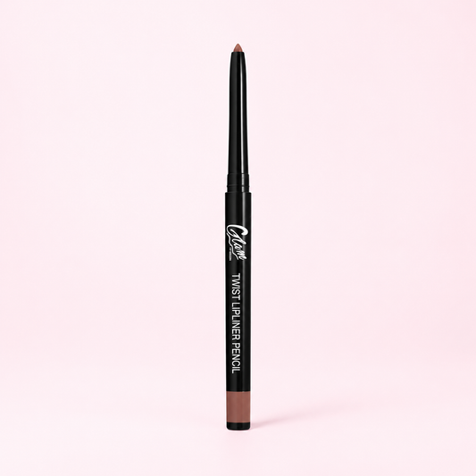 Crayon à Lèvres Twist — Nude foncé sur fond rose clair