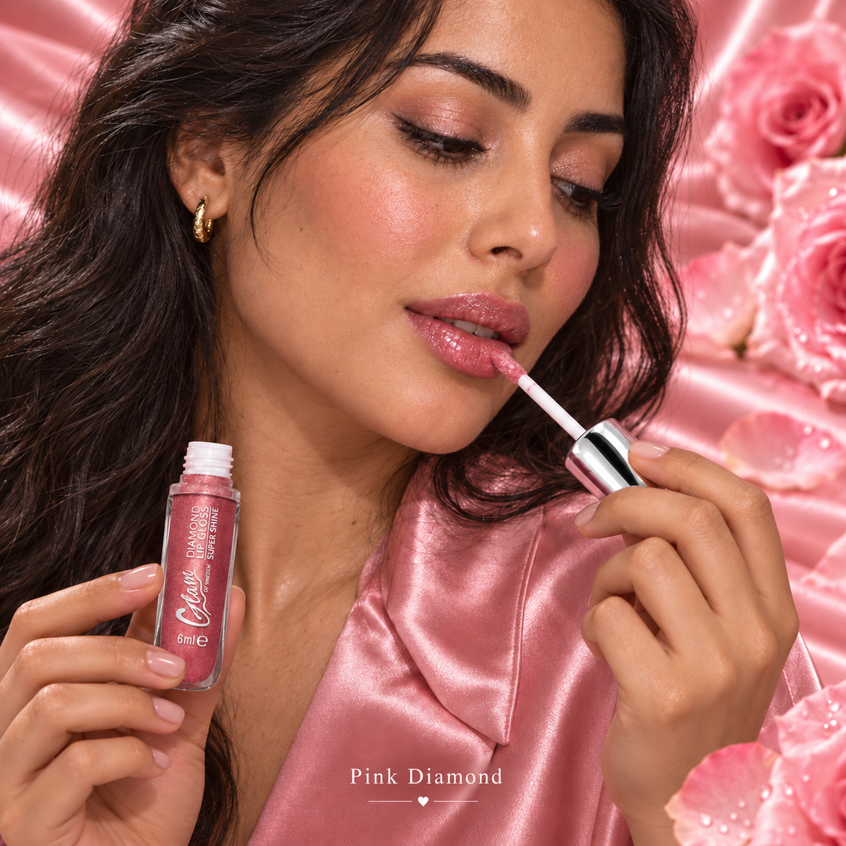 Illustration application Pink Diamond, bouchon chromé, modèle marocain