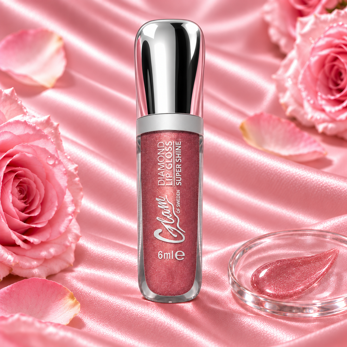 Pink Diamond 6ml bouchon chromé et illustration texture