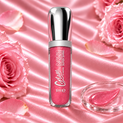 Rose Diamond 6ml bouchon chromé et illustration texture