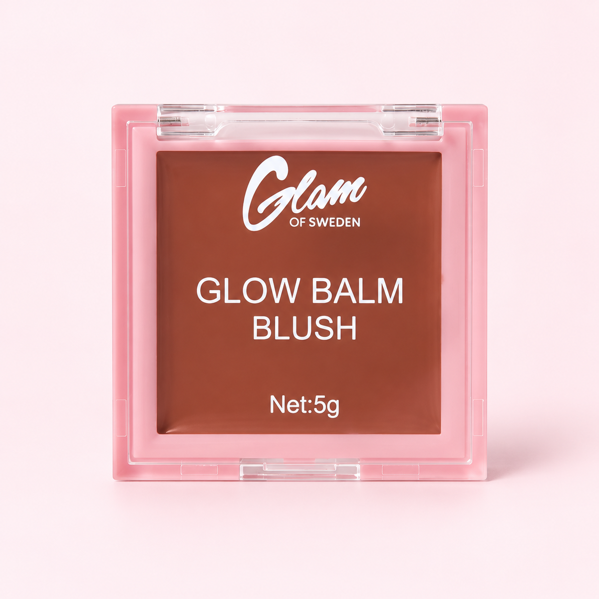 Glow Balm Blush — Blush crémeux — Iced Tea sur fond rose clair