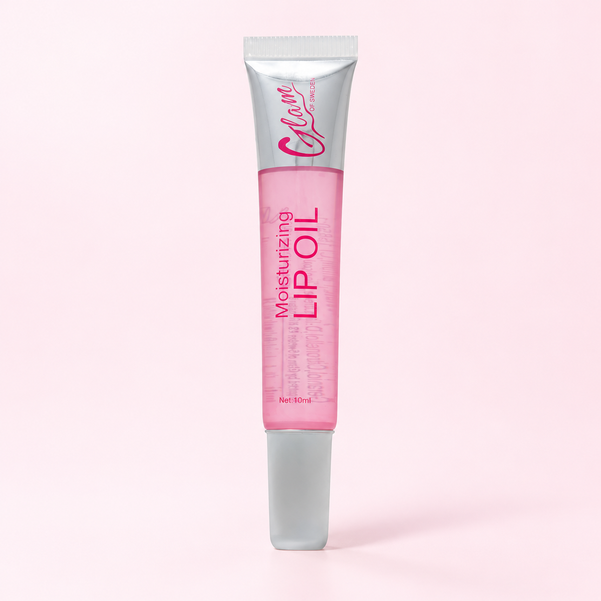 Lip Oil — Pink sur fond rose clair