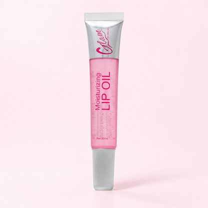 Lip Oil — Pink sur fond rose clair