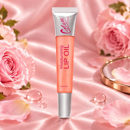 Lip Oil Peach — tube pêche translucide