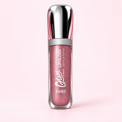 Lipgloss Glossy Shine — 1 sur fond rose clair
